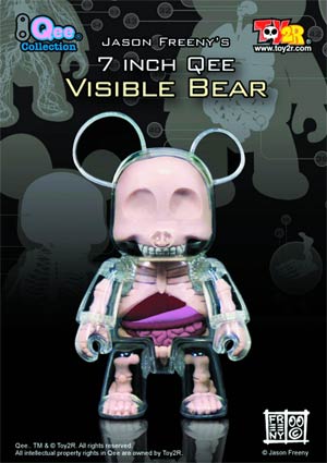 Visible Bear 7-Inch Qee Figure 6-Piece Assortment Case