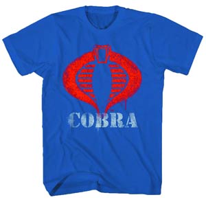 GI Joe Cobra Logo Paint Navy T-Shirt Large