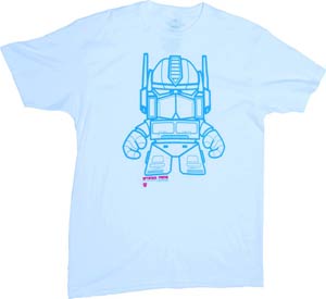 Transformers Optimus Prime White T-Shirt Large