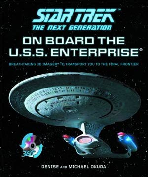 Star Trek The Next Generation On Board The USS Enterprise 3D Tour HC With CD-ROM