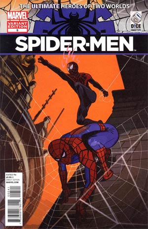 Spider-Men #5 Cover D DICE Exclusive Tommy Lee Edwards Variant Cover