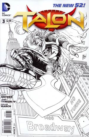 Talon #3 Cover C Incentive Guillem March Sketch Cover