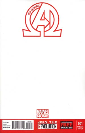 New Avengers Vol 3 #1 Cover C Variant Blank Cover