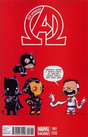 New Avengers Vol 3 #1 Variant Skottie Young Baby Cover