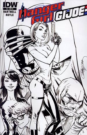 Danger Girl GI Joe #5 Cover C Incentive J Scott Campbell Sketch Cover