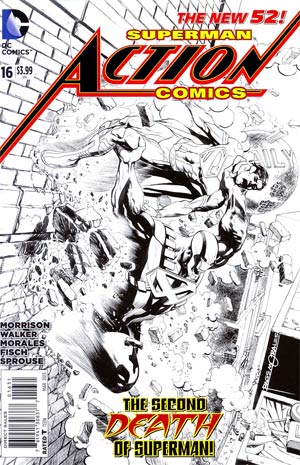Action Comics Vol 2 #16 Incentive Rags Morales Sketch Cover