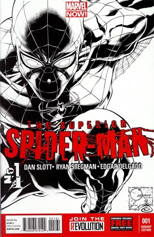 Superior Spider-Man #1 Cover I Incentive Joe Quesada Sketch Cover