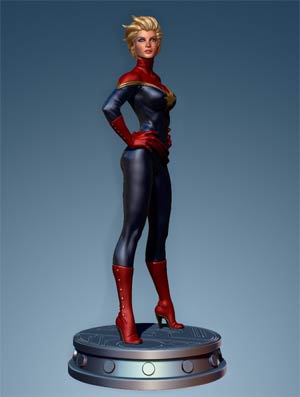 Captain Marvel Carol Danvers Statue By Bowen Website Exclusive