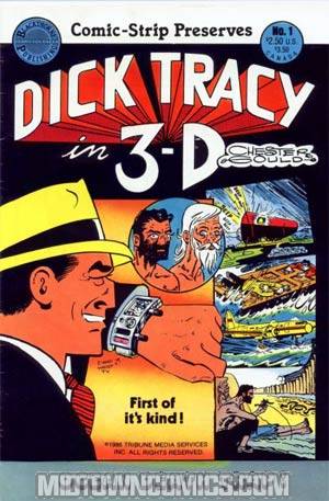 Blackthorne 3-D Series #8 Dick Tracy In 3-D #1 With Glasses