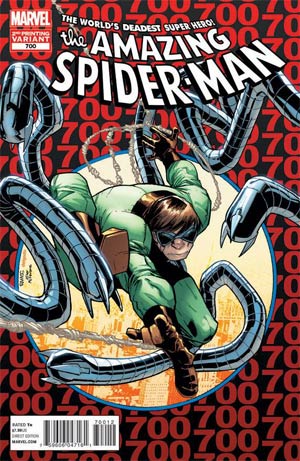 Amazing Spider-Man Vol 2 #700 Cover G 2nd Ptg Original Humberto Ramos Variant Cover