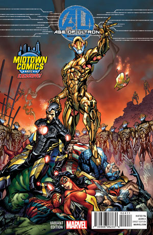 Age Of Ultron #1 Cover B Midtown Exclusive J Scott Campbell Color Variant Cover
