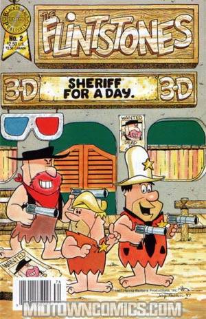 Blackthorne 3-D Series #22 Flintstones In 3-D #2 With Glasses