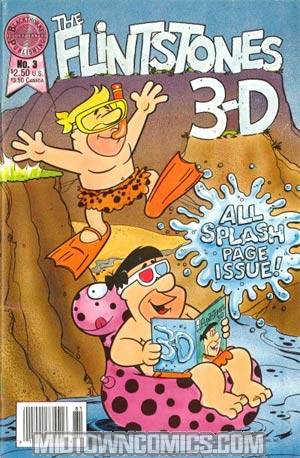 Blackthorne 3-D Series #36 Flintstones In 3-D #3 With Glasses