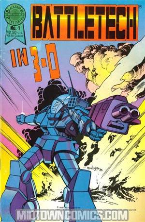 Blackthorne 3-D Series #41 Battletech In 3-D #1 With Glasses