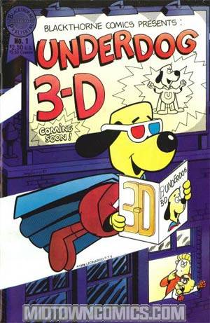 Blackthorne 3-D Series #43 Underdog In 3-D #1 With Glasses