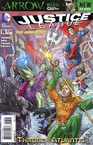 Justice League Vol 2 #16 Variant Langdon Foss Cover (Throne Of Atlantis Part 3)