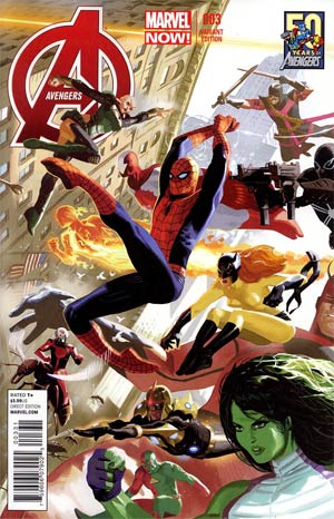 Avengers Vol 5 #3 Cover B Variant Avengers 50th Avnniversary Cover