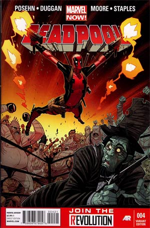 Deadpool Vol 4 #4 Incentive Tradd Moore Variant Cover