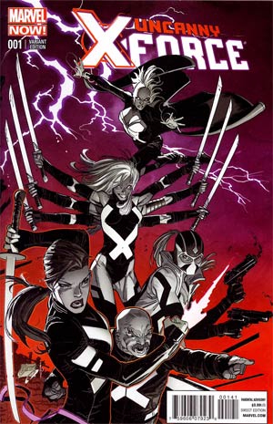 Uncanny X-Force Vol 2 #1 Cover E Incentive Ron Garney Variant Cover