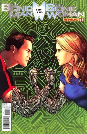 Bionic Man vs Bionic Woman #1 Regular Sean Chen Cover