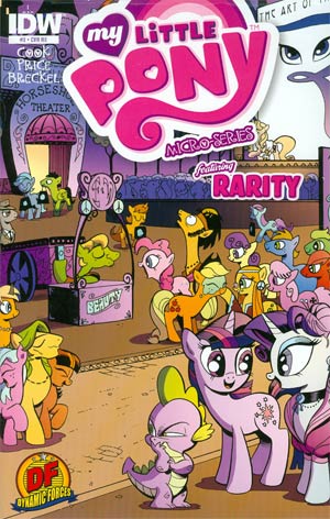 My Little Pony Micro-Series #3 Rarity Cover D DF Exclusive Variant Cover