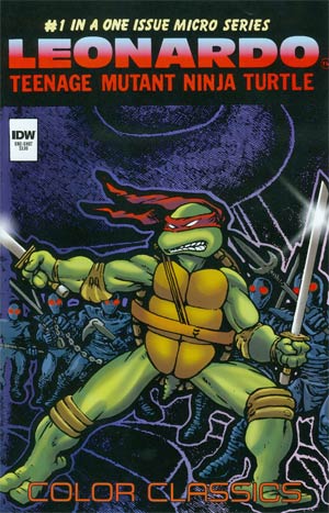 Teenage Mutant Ninja Turtles Color Classics Micro-Series Leonardo One Shot