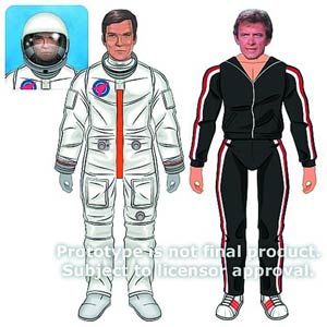 Six Million Dollar Man Astronaut Steve Austin & Barney Hiller Action Figure Assortment Case