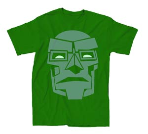 Doctor Doom Doom Mask Simple Previews Exclusive Kelly T-Shirt Large