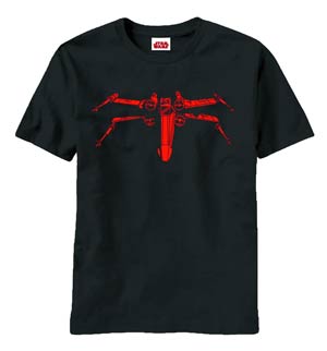 Star Wars Wraith Wing Previews Exclusive Black T-Shirt Large