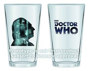Doctor Who 50th Anniversary 16-Ounce Glass 2-Pack - 1st Doctor
