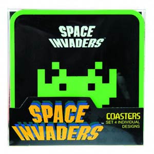 Space Invaders Coasters 4-Piece Set