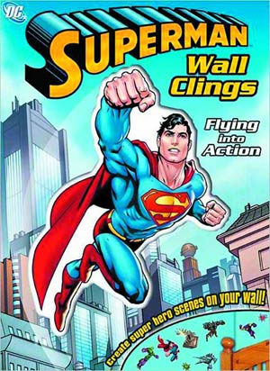DC Superman Wall Clings Flying Into Action SC