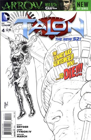 Talon #4 Cover C Incentive Guillem March Sketch Cover