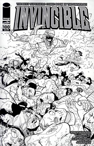 Invincible #100 Cover H Incentive Ryan Ottley Wraparound Sketch Cover