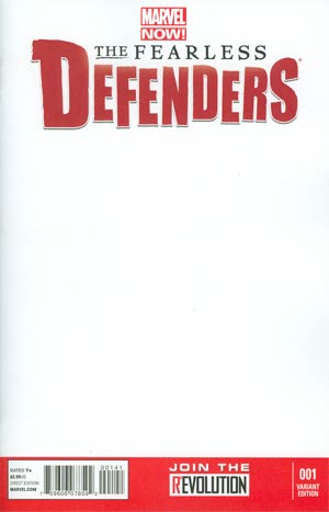 Fearless Defenders #1 Variant Blank Cover