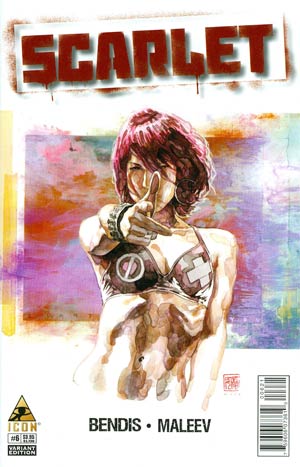 Scarlet #6 Cover B Incentive David Mack Variant Cover