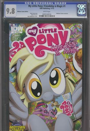 My Little Pony Friendship Is Magic #1 Cover J Midtown Exclusive Amy Mebberson Variant Cover CGC 9.8