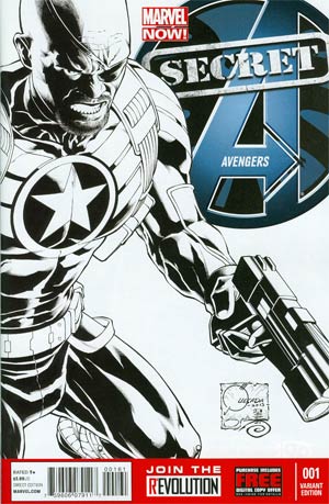 Secret Avengers Vol 2 #1 Incentive Joe Quesada Sketch Cover