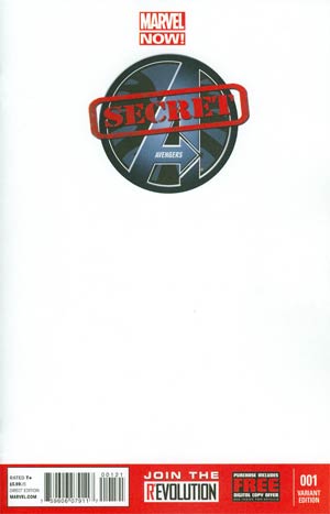 Secret Avengers Vol 2 #1 Variant Blank Cover