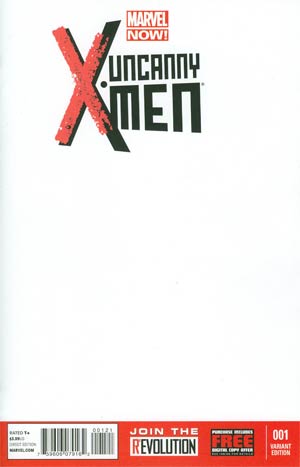 Uncanny X-Men Vol 3 #1 Cover B Variant Blank Cover