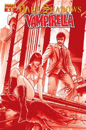 Dark Shadows Vampirella #5 High-End Fabiano Neves Blood Red Ultra-Limited Variant Cover (Only 25 In Existence)