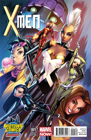 X-Men Vol 4 #1 Cover B Midtown Exclusive J Scott Campbell Variant Cover