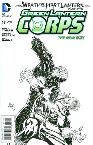 Green Lantern Corps Vol 3 #17 Cover B Incentive Andy Kubert Sketch Cover (Wrath Of The First Lantern Tie-In)