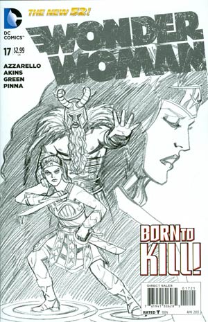 Wonder Woman Vol 4 #17 Cover B Incentive Cliff Chiang Sketch Cover