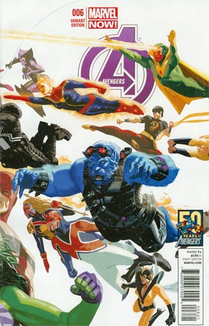 Avengers Vol 5 #6 Cover B Variant Daniel Acuna Avengers 50th Anniversary Variant Cover