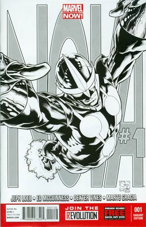 Nova Vol 5 #1 Cover F Incentive Joe Quesada Sketch Cover