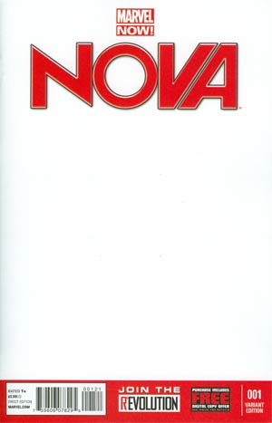 Nova Vol 5 #1 Cover B Variant Blank Cover