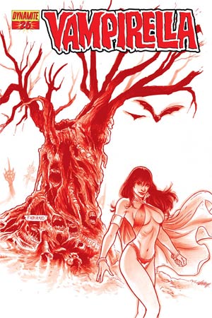 Vampirella Vol 4 #26 High-End Fabiano Neves Blood Red Ultra-Limited Cover (only 25 copies in existence)
