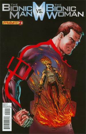 Bionic Man vs Bionic Woman #2 Regular Jonathan Lau Cover