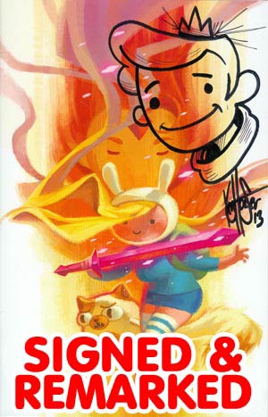 Adventure Time Fionna & Cake #1 Cover I DF Exclusive Variant Cover Signed & Remarked By Ken Haeser